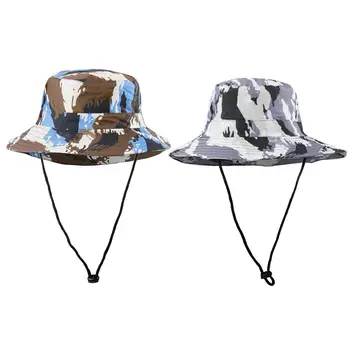 Детска Камуфляжная Голяма Шапка UPF50 + UV Sun Ray - Proof Sun Hat Bucket Big Brim Hat For Boys Kids And Hiking Beach Equipment