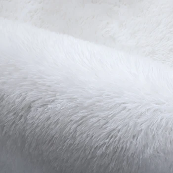 Всички Стил на Мач Бял Цвят пухкав килим, килими за спалня/хол-Голям размер, с Овална форма плюшено противоскользящий мека подложка
