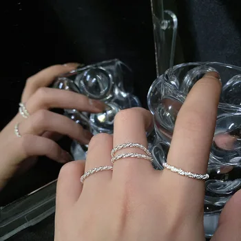 Пенливи пръстен самоличността на председател пръстен на по-възрастното пръстен хвостовое пръстен жена светлина лукс студен вятър ниша показалеца пръстен жена