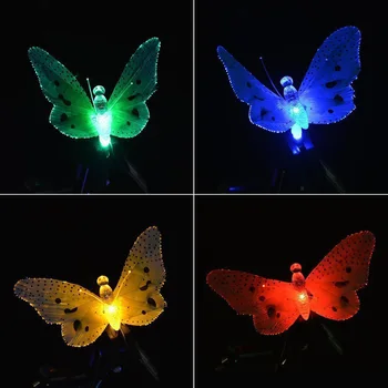 10/20 Led Solar Powered Lamp Butterfly Fairy String Светлини Waterproof Коледа Outdoor Holiday Garden Decoration Solar Светлини