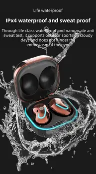 TWS Bluetooth-съвместими слушалки Сензорно управление Безжични слушалки HIFI Mini In-ear Слушалки Sport Heasets HD С микрофон