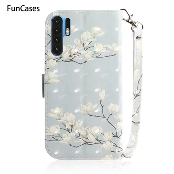 Love the ПУ Leather Book Case For hoesje Huawei P20 Marble 3D Painted Case sFor Huawei Ascend на корпуса P20 Lite Pro P30 Etui Cover capa