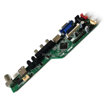 DIY комплект универсален контролер задвижваща такса VGA+AV+USB LVDS 20-Пинов LCD монитор 2-CCFL за LTA104S1/G104SN02/G121SN01 800*600