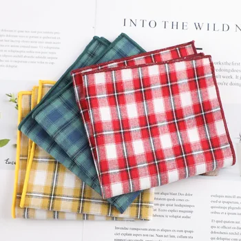 Нов мъжки t / C карманное кърпа Британски каре квадратен шал мода гърдите шал костюм риза квадратна кърпа носна кърпичка