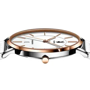 Мъжки кварцов часовник с каишка за часовник от неръждаема стомана всекидневен стил водоустойчива ултра-циферблат Модерен мъжки часовник