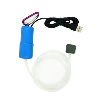E7CC Преносим Мини USB Аквариум Аквариум с Кислород Въздушна Помпа Тъпо Енергоспестяващ Компресор Водни Аксесоари За Терариум
