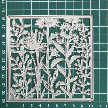 Eastshape Square Умира Flower Frame Metal Cutting Умира New 2020 Card for Making Scrapbooking Умира Embassing Cuts
