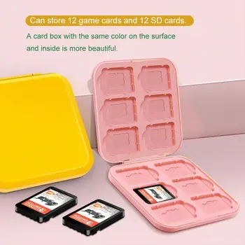 2021 Memory Card Case Micro SD Card Holder 12SD+12TF Game Card Protector Holder Чанта За Съхранение Box For NS Switch TF Card Storage