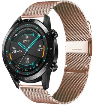 Миланската каишка за Samsung Galaxy watch 3 45 41 mm/Active 2 46мм/42 милиметра Gear S3 amazfit gts 20mm 22мм гривна Huawei GT2e band