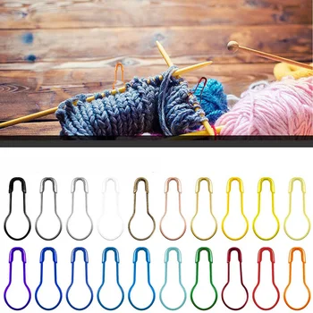 100шт*22 мм Цветни Игли за Плетене на една Кука Заключване Бод Маркер Виси Етикет САМ Шевни Инструменти Игла Клип Занаяти Аксесоари
