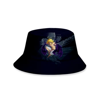 The Seven Deadly Sins Bucket Hat до fisherman Hat panama Design Аниме Cap Women Men Fashion Боб Buckets Hats Mens до fisherman ' s Caps