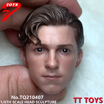 Предварителна продажба на TTTOYS TQ210407 1/6 Tom Holland Head Извайвам PVC Male Head Carving Fit 12