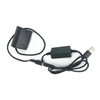 NP-FZ100 Dummy Battery + USB Adapter Кабел за Sony A7 A7R A7S III / A7R IV / A7C A9 A6600 Camera Power Bank as FZ100