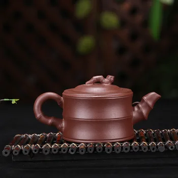 Yipin Bamboo Teapot,Drink Чай,Puer,Set Kettle Pot,Yixing,Purple Clay,Кунг,Fu,Zisha,Suit for Green Tea,Yixing,Ръчно изработени,