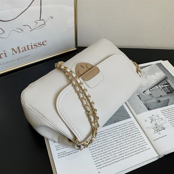 Изкуствена кожа Голям Мъкна Подмышечная чанта 2021 Лятото на Нов Високо качество Дамски дизайнерска чанта с Голям капацитет на Рамото Куриерска чанта