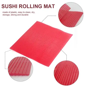 3 броя кухненски суши подвижен мата антипригарный, определени за производство на суши на Японски пластмасов суши валцоваща машина домашната кухня