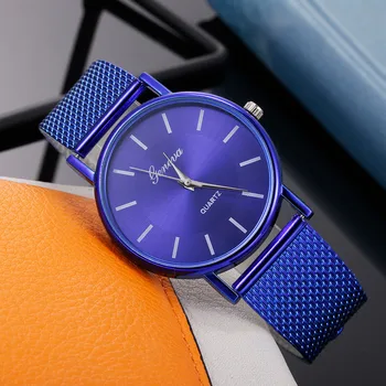 Кварцов часовник Watch 2021 New Hot Woman's Ladies Quartz Watch High-end Glass Blue Life Waterproof Distinguis Watches Womens Watch