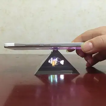 Смартфон Холограма Реклама 3D Holo Box Холограма Мобилна Скоростна Витрина Тип Таблет Дисплей Телефон Пирамида M8H7