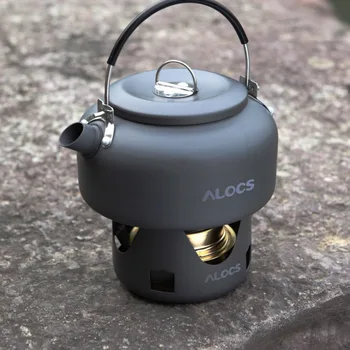 ALOCS CW-K02 Ultra Lightweight Cookware Outdoor Camping Kettle 0.8 L Tea Coffee Pot for Camping Fishing