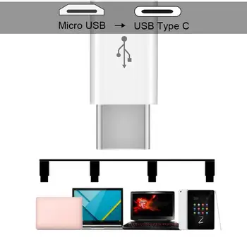 Micro USB Female to Type-C Male OTG Adapter Phone Charge Data Transfer Converter