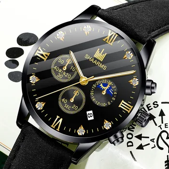 Мъжките Най-Луксозните Модни Календарни Часовници Мъжки Ежедневни Спортни Часовници За Мъже, Бизнес Кварцов Ръчен Часовник Relogio Masculino часовници
