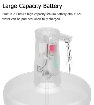 Нов Sothing Електрически Разпределител На Вода Управлението На Един Ключ-Дълъг Живот На Батерията На Преносими Домакински Автоматична Помпа За Бутилка Вода За Пиене