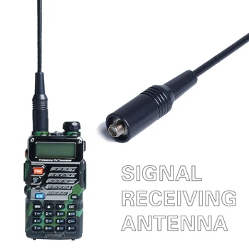 Na-771 SMA - F Дамски Двухдиапазонная Антена VHF/UHF Сигнал Удлинительный Усилвател на Мека Антена за Baofeng UV-5R 82 BF-888S Уоки Токи