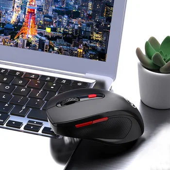 1000-1200-1600DPI Регулируема Bluetooth Безжична Мишка Компютърна Мишка за Лаптоп Приемник 6 Бутона на Мишката С Дребничка USB Приемник