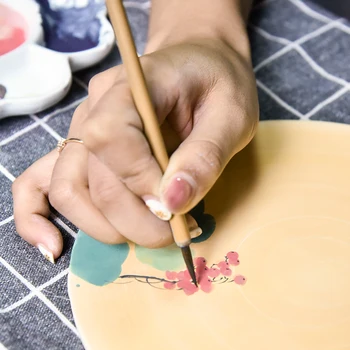 Керамична четка 8 броя/комплект инструменти за стенопис, керамика боядисани крючковая линия подметающая пепел, хидратиращи и наполняющая цветна четка