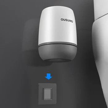 Черно TPR Силиконова Глава за Четка За Тоалетна WC Почистващи Бързо Източване на Въздушната Четка с Притежателя на Модерни Аксесоари За Баня