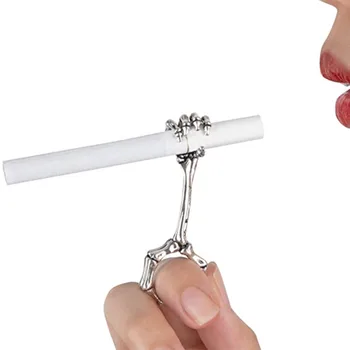 Череп на Ръката на Мундщука Пръст Пръстен Лейди Приспособления Женски Аксесоари за пушачи