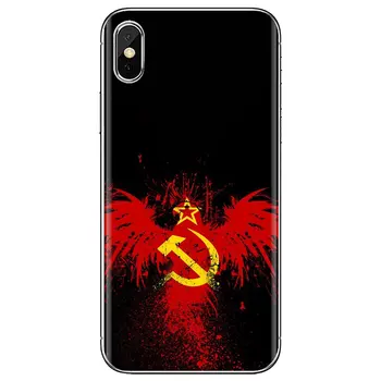 Търговците на дребно Силиконов Калъф за телефон Samsung Galaxy A10 A40 A50 A70 A3 A5 A7 A8 A9 A6 Plus 2018 2016 2017 Съветския Съюз, Знаме на СССР