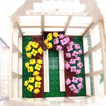 Съвместими Градските Приятели Строителни Тухли Оранжерия База MOC Стъклени Цветя Къща Блокове Играчки за Деца Момче Момиче Рожден Ден, Подарък за Коледа