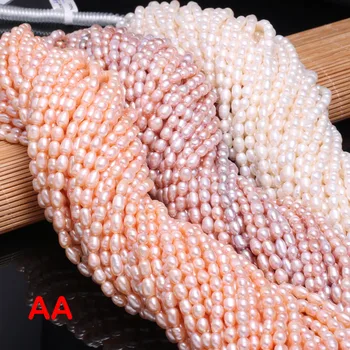 AA Сладководни перли Ориз форми на Свободни Мъниста 36 См За 