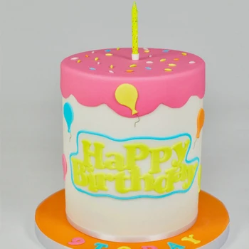 SKTN Happy Birthday Letter For Plastic Мухъл Chocolate Fondant Cake Decoration Tools Cupcake Мухъл Bakeware
