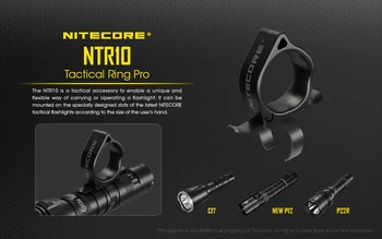 NITECORE NTR10 Външно Преносимо Оборудване, Специално Тактическо Пръстен Аксесоари за Nitecore CI7 NEW P12 P22R