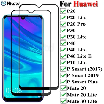2 Бр. Закалено Стъкло За Huawei P40 P30 P20 Lite Pro PSmart 2019 Защитно Стъкло За Huawei Капитан 20 30 Lite Протектор На Екрана
