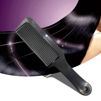 Черно - бял Статичен Длинноволновый Зъб Въглероден Гребен за Косата на жените Професионален Гребен за Мъжки Коса Фризьорски Аксесоари