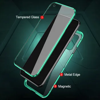 Reno5 4G Cases Magnetic Flip Phone Cover Case For Oppo Reno 5 5G 5K K Двустранно закалена стъклена обвивка на корпуса cover fundas