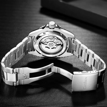 CADISEN Men New Automatic Watch Sapphire Луксозни Механични Ръчни Часовници 100M Водоустойчив Механизъм NH35A Въртящи bezel Мъжки Часовник