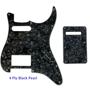 Китарните партии - За САЩ/Мексико Fd Strat 72' 11 Screw Hole Standard PAF Humbcker Hs Guitar Pickguard & Back Plate Plate Scratch