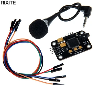 Здрав Модул За Разпознаване На Глас За Управление На Универсален Черен Гласова Кабел За Свързване С Высокочувствительными Микрофонными Инструменти За Arduino