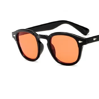 Мода Джони Деп Стил Кръгли Слънчеви Очила, Прозрачни Цветни Лещи Марката Дизайн Party Show Слънчеви Очила Oculos De Sol