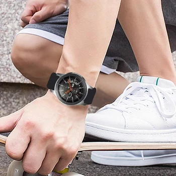 Galaxy 20mm/22мм Каишка Спортен Силиконов Гривна Watch Band 3 45mm/46мм/42 милиметра / Active 2 за Samsung Galaxy Watch for Gear S2 Adult