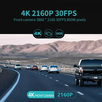 Sameuo U2000 car dvr wifi dash cam 4K един dashcam UHD 2160P Reverse camera Video recorder auto car camera 24 Parking Monitoring