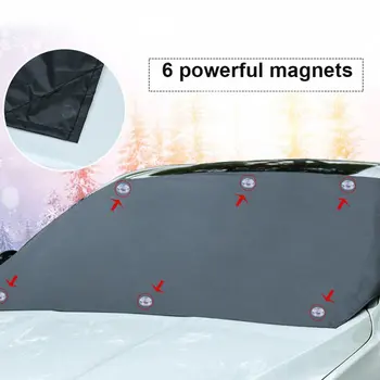 Колата На Предната Предното Стъкло Магнит Анти-Замръзване На Сняг, Антифриз Покриване На Общи 210*120 Cm Здрав Автомобилни Аксесоари