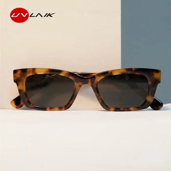 UVLAIK Small Square Слънчеви очила Жените Марка Дизайнер Винтидж Слънчеви Очила за Мъже Хип Хоп Правоъгълник Очила Ясно UV400 Очила