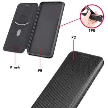 Модерен Флип от въглеродни влакна удароустойчив Чантата Магнитни Кожен Калъф Калъф За Ulefone Note 9P 11P 9 P 11 P Защитни Чанти и калъфи за телефони