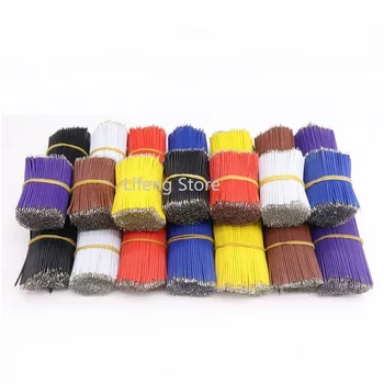 20pcs/30pcs Fly Jumper Тел 24AWG Electron Solder Кабел с PVC-изолация OD 1.4 mm Tin-plated Copper Conduct Connector Line Colorful