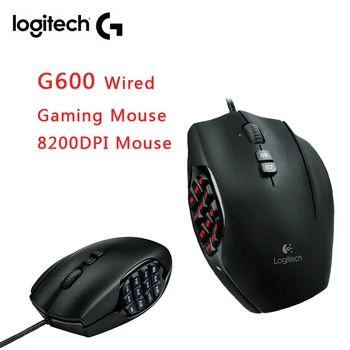оригиналната детска мишка Logitech G600 gaming mouse лаптоп за игри на мишката 8200DPI Opticali legitimate 17 програмируеми бутон на мишката